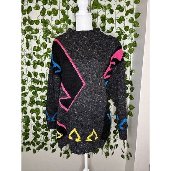 Vintage Limited Express Gray 1987 Collection Pullover Sweater Size Small - Picture 1 of 7